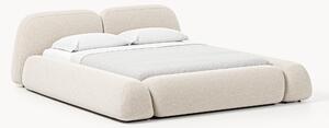 Letto imbottito in bouclé Wolke