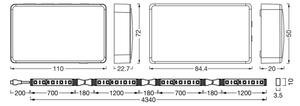 Ledvance-LED RGB Striscia dimmerabile per TV SYNCH BOX FLEX 4,5m LED/18W/230V Wi-Fi