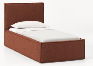 Letto singolo imbottito in bouclé Dream