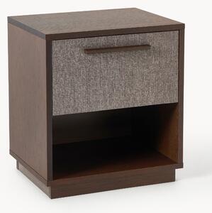 Comodino in legno con frontale imbottito Wisp