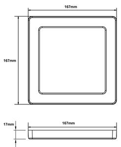 Globo 12380-12B - Plafoniera LED LASSE LED/12W/230V 3000/4000/6500K nero