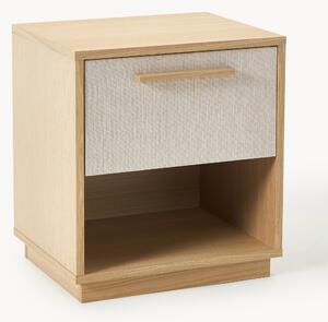 Comodino in legno con frontale imbottito Wisp