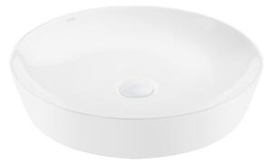 Ksuro 105 lavabo 49x49 cm rotonda da appoggio bianco 20011000