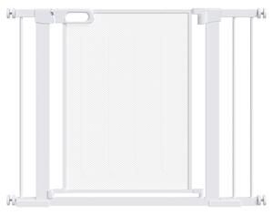 PawHut Cancellino per Cani Estensibile a Pressione con Chiusura Automatica per Spazi da 75-103cm, Bianco|Aosom