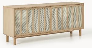 Credenza con frontali in rattan Echo