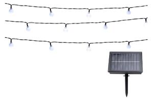 Grundig - Catena LED solare 100xLED/8 funzioni 16,85m bianco caldo