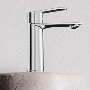 Rubinetto ZELURXX in acciaio inossidabile, comando doppio per acqua calda e fredda, filtro multistrato per lavabo, vasca da bagno, lavello da cucina, 15 x 5,1 x 17,3 cm