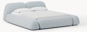 Letto imbottito in bouclé Wolke
