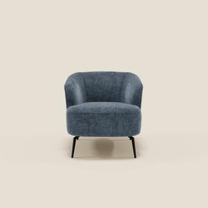 Renoa Poltroncina dall'eleganza moderna in tessuto smacchiabile T24 bl