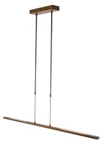 Steinhauer Lampada a sospensione LED Zelena, bronzo, lunghezza 122 cm, metallo, CCT