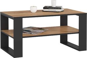 Akord Tavolino Da Salotto Alex Rovere/Nero 92X53X45 Cm