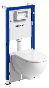 Geberit Duofix set vaso wc con copriwater e modulo di installazione 118.347.00.2