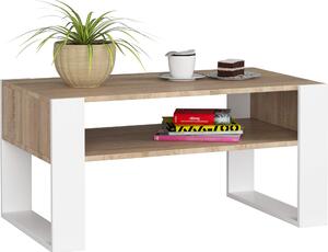 Akord Tavolino Da Caffè Domi Rovere Sonoma/Bianco 92X53X45 Cm