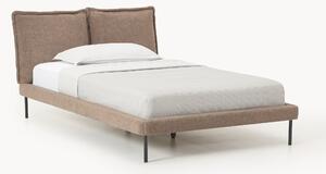Letto imbottito in teddy bouclé Amelia