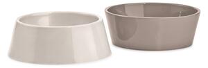 Set di 2 ciotole in porcellana per cani ø 21 cm Doppio Nougat M/L - MiaCara
