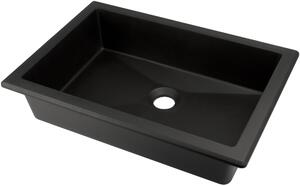 Deante Correo lavabo 50x35 cm rettangolare da incasso-sottopiano nero CQR_NU5U