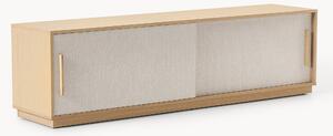 Mobile TV in legno con frontale imbottito Wisp