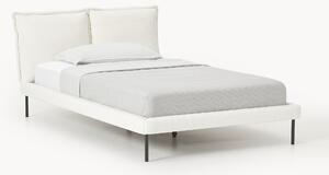 Letto imbottito in teddy bouclé Amelia