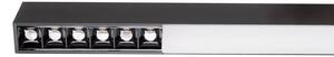 Lampada da soffitto a LED RX 40W 3000K 3200lm in alluminio nero, dimensioni: 6,4 x 3,8 x 160 cm, IP20, Maxlight