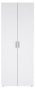 Calicosy - Armadio 2 ante rovere decorativo e bianco lucido H200,9 cm - LANA