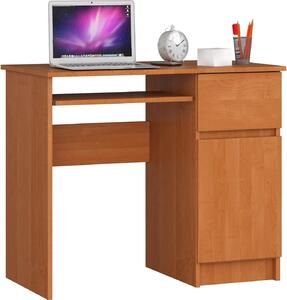 Scrivania PIKSEL PK OLCHA in colore olcha per spazi ridotti - Scrivania elegante e funzionale con spazio di archiviazione