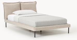 Letto imbottito in teddy bouclé Amelia
