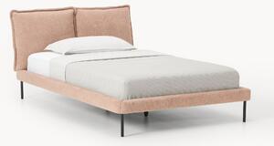 Letto imbottito in teddy bouclé Amelia