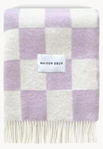 Coperta in lana con motivo a quadri Checkerboard