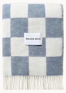 Coperta in lana con motivo a quadri Checkerboard