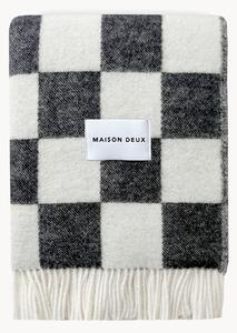 Coperta in lana con motivo a quadri Checkerboard