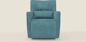 Tulla Poltrona girevole in tessuto impermeabile T02 azzurro
