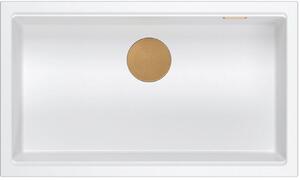 Quadron Logan lavello graniteq 76x45 cm bianco HQD7644U1_PVDC1_I
