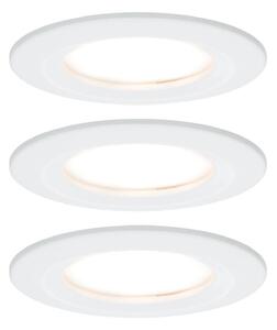 Paulmann Faretto da incasso Nova Coin 3 bianco rotondo dimmerabile Coin,, Bianco / Opale, Corridoio, Alluminio, Moderno, Faretto da incasso