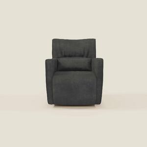Tulla Poltrona girevole in tessuto impermeabile T02 nero