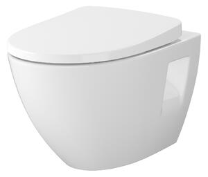 Cersanit Moduo set vaso wc con copriwater sospeso senza brida bianco S701-725