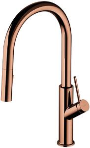 Omnires Bend rubinetto da cucina verticale rame BE6455CP