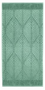 Kleine Wolke Leaf asciugamani 140x70 cm cotone verde 3027685226