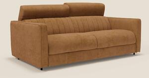 Nivon Divano letto moderno materasso H16 cm con poggiatesta in tessuto