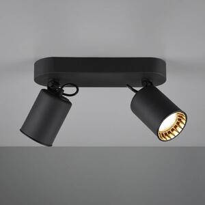 Trio Lighting Faretto da soffitto Pago a 2 luci, nero