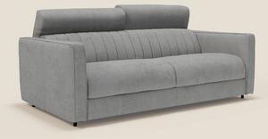 Nivon Divano letto moderno materasso H16 cm con poggiatesta in tessuto