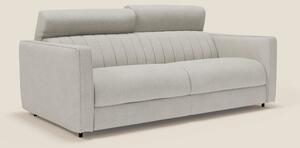Nivon Divano letto moderno materasso H16 cm con poggiatesta in tessuto