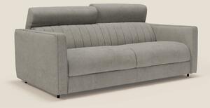 Nivon Divano letto moderno materasso H16 cm con poggiatesta in tessuto