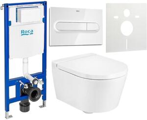 Set vaso WC Roca Inspira A346528000, modulo di installazione Roca Duplo One A890070020, A80152C00B, A890195000, A890063000
