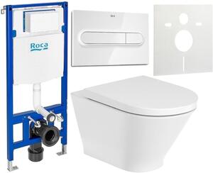 Set vaso WC Roca Gap Round A3460NLS00, modulo di installazione Roca Duplo One A890070020, A801D12001, A890195000, A890063000