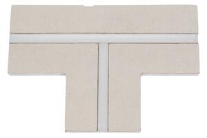 Cartongesso con Profilo in alluminio Integrato tipo "T" Taglio di luce Accessorio Curva Tipo T - Piana