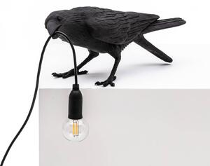 SELETTI Lampada LED da tavolo Bird Lamp, giocosa, nero