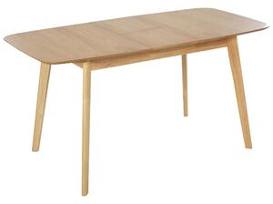 Tavolo da pranzo in legno scuro 120/150 x 75 cm con gambe allungabili in legno minimalista scandinavo Beliani