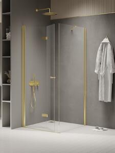 New Trendy New Soleo Light Gold box doccia 90x90 cm quadrato oro lucida/vetro trasparente K-1909
