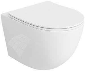 LaVita Sinto vaso wc con copriwater a discesa lenta sospeso senza brida con scarico a vortice bianco lucida 5900378334798