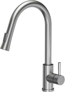 Quadron Julia rubinetto da cucina verticale acciaio inossidabile 3673500BS
